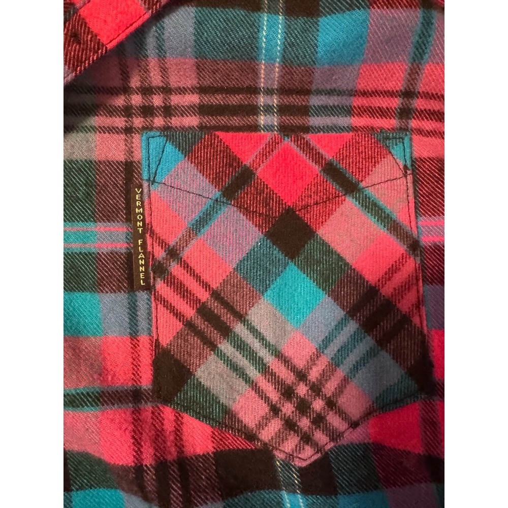 The Vermont Flannel Co. XXL Multicolor Plaid Flannel Shirt Jacket USA Cotton - Picture 4 of 10